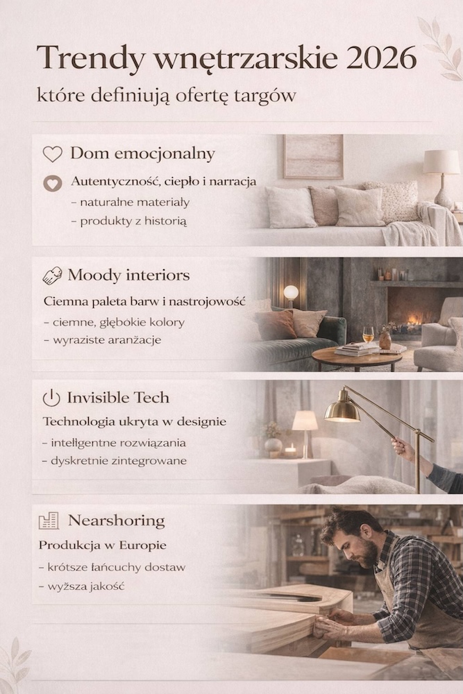 home decor - trendy wnętrzarskie na targach home decor - trendy we wnętrzach