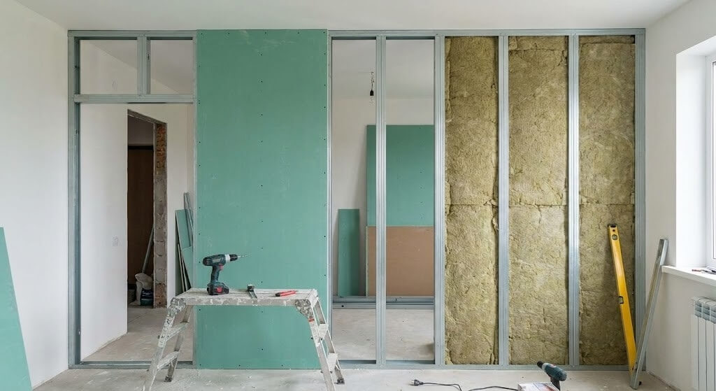 jak podzielić pokój na dwa dla dzieci z opcją wygłuszenia