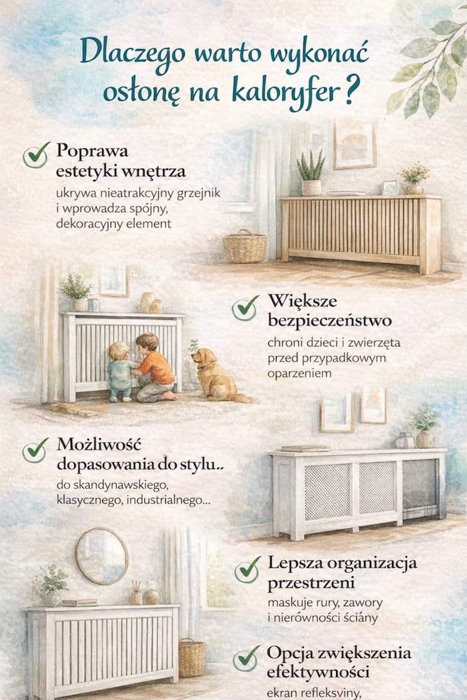 osłona na kaloryfer zrób to sam - dlaczego warto 