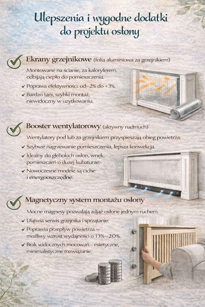osłona na kaloryfer zrób to sam - zaawansowany projekt 