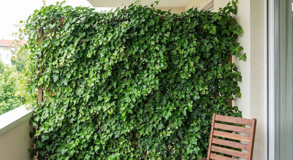 Pnącza zimozielone jako osłona na balkon