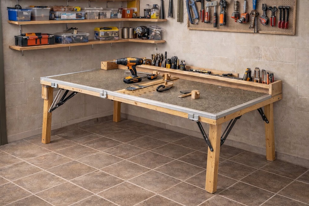 składany stół do warsztatu 