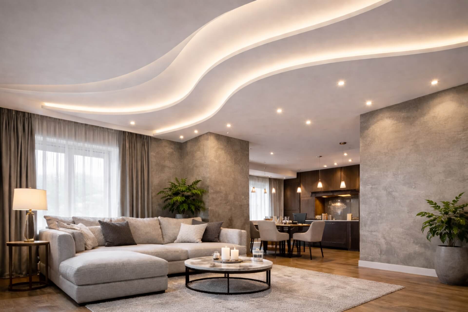 Sufity podwieszane – wzory, materiały i ceny