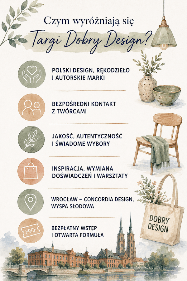 Najważniejsze informacje o Targach Dobry Design Targi Dobry Design – najważniejsze wyróżniki wydarzenia