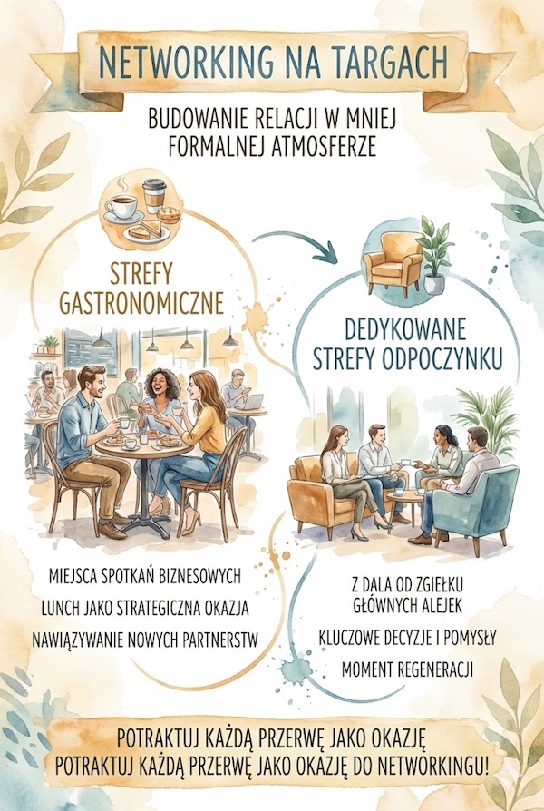 strefy odpoczynku na targach strefy gastronomiczne na targach