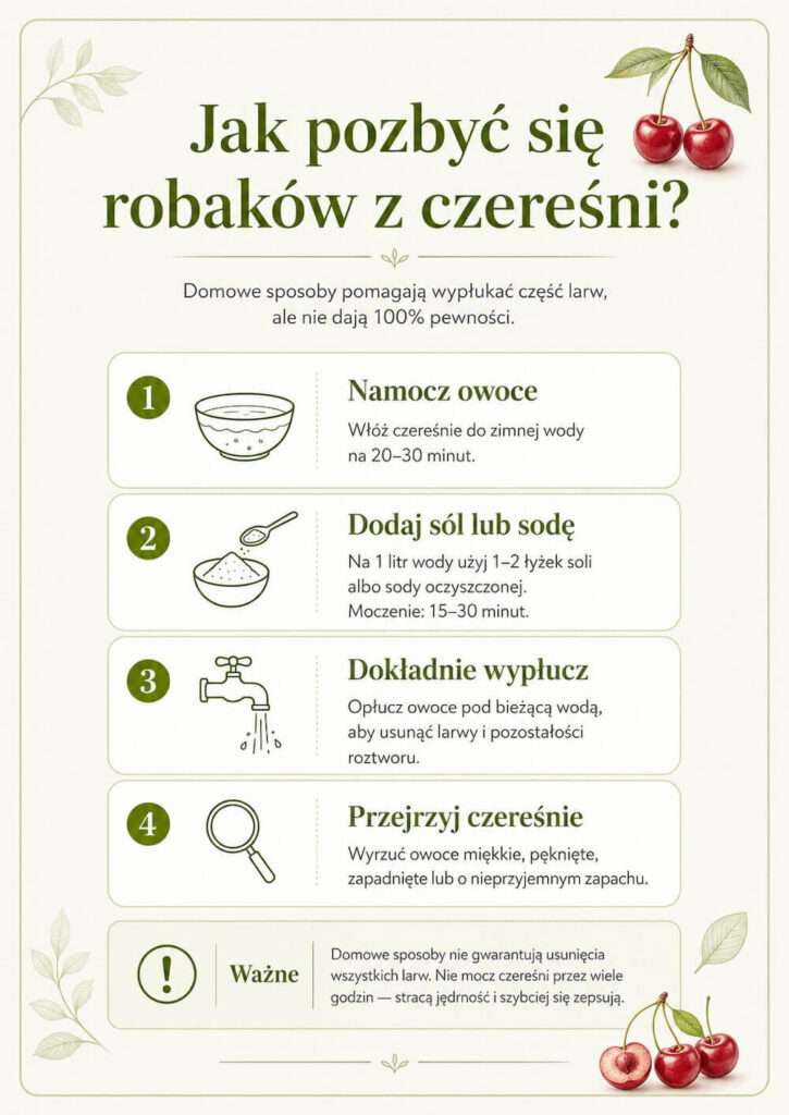 Jak usunąć robaki z czereśni? Robaki w czereśniach - jak je usunąć?